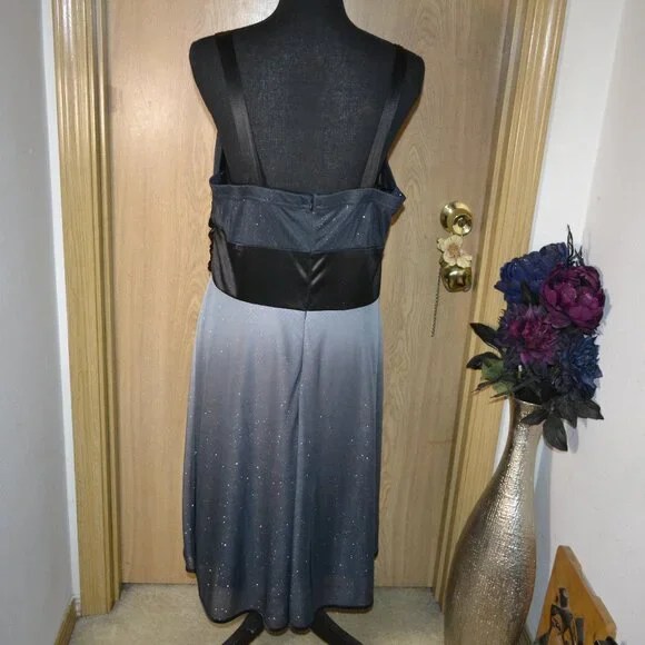 Collection Dressbarn Dreamy Romantic Sparkly Ombre Evening Event Party Dress - Picture 8 of 11